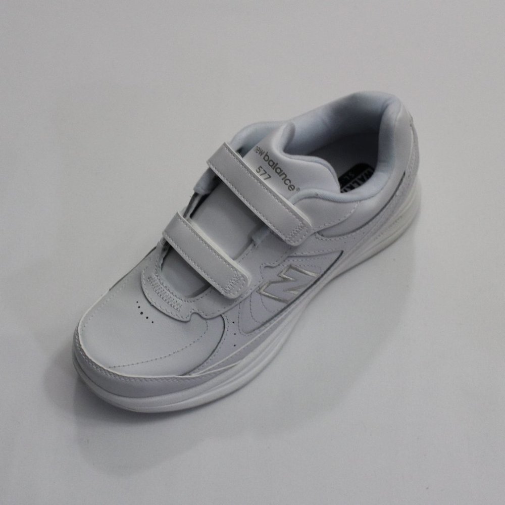 NEW BALANCE MEN'S 577V1 WHITE HOOK AND LOOP WALKING SNEAKER US 8/ EUR41.5/ UK7.5